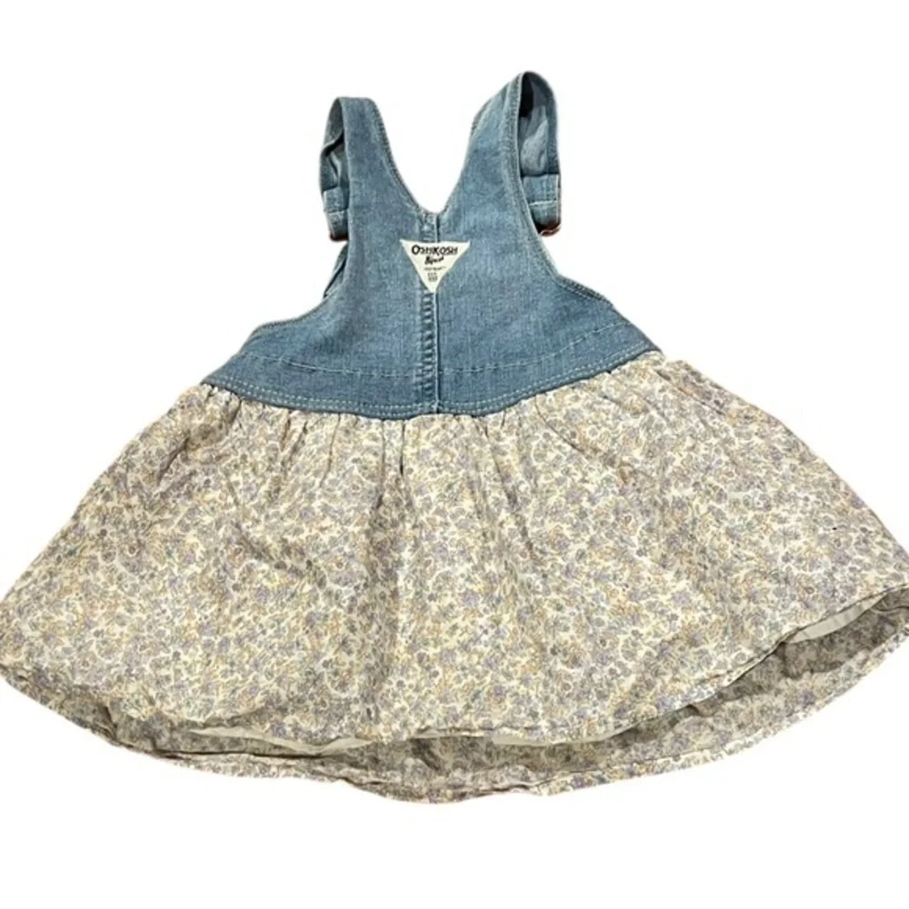 Girls 24 Months Osh Kosh B'gosh Denim Jumper Dress Skirt Overalls Jean OshKosh